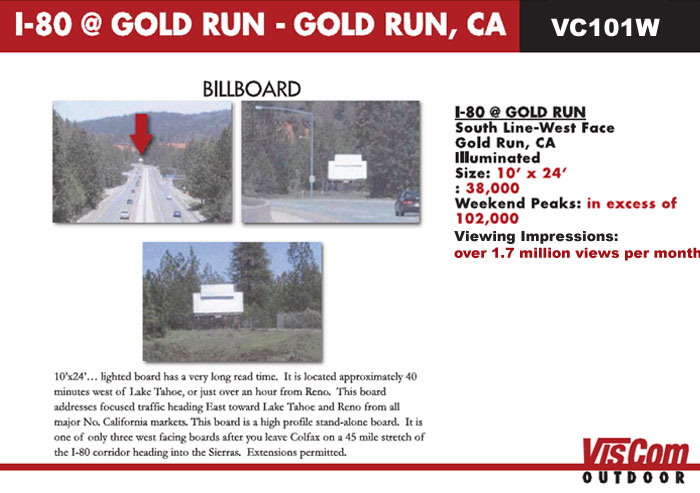 billboard i-80 gold run ca